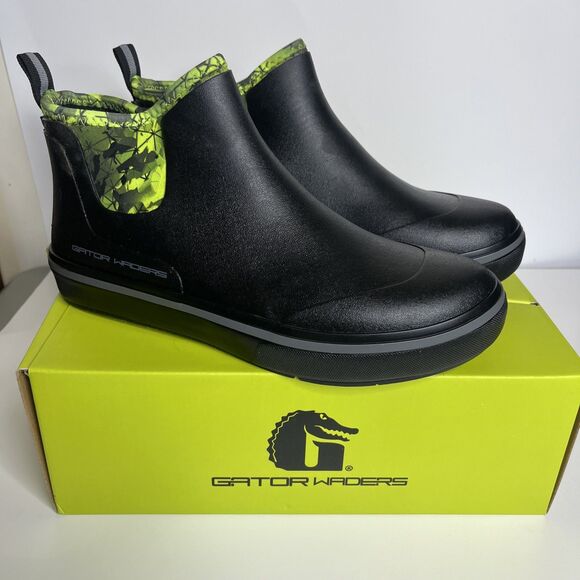 Men's Gator Waders Camp Boots Lime Size 9 - Picture 1 of 6